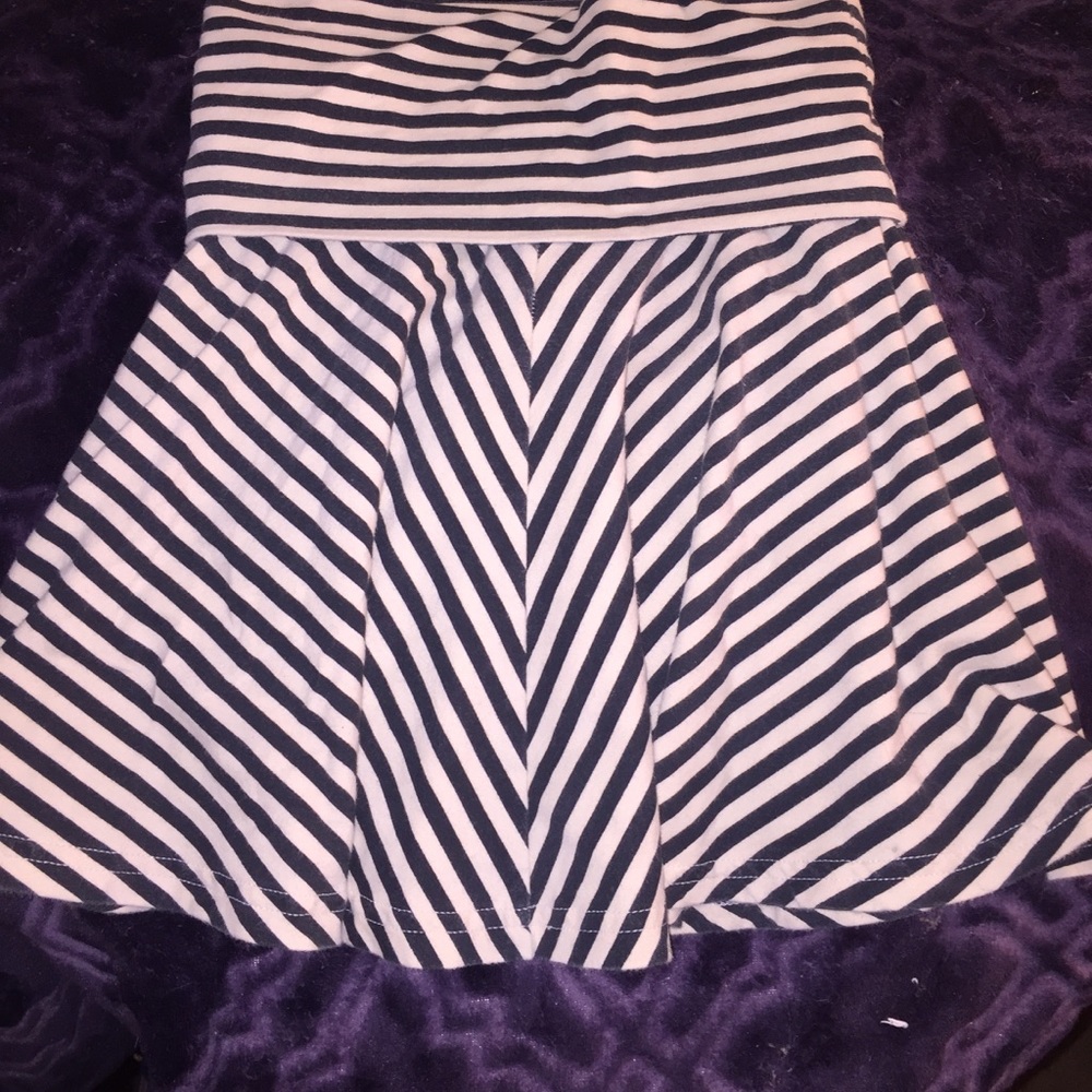 black and white mini skirt